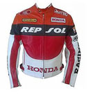 Männer Honda Repsol Motorradrennen Lederjacke