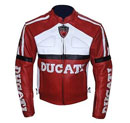 Cuir Ducati élégante veste motard de course