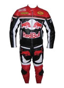 Red Bull moto motard costume de cuir