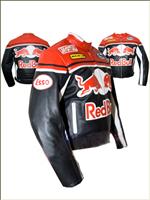 Red Bull Moto Veste en cuir