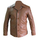 stylish brown soft leather jacket 
