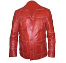 mens redish style soft leather jacket
