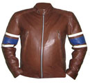stylish dark brown soft leather jacket 