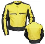 Yellow Black Motorbike Jacket