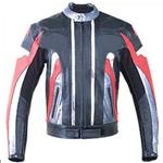 Bunte Motorrad-Lederjacke für Männer