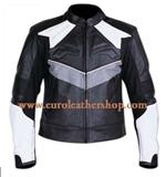 Herren-Motorrad-Mode-Lederjacke mit Sicherheit