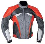Männer stilvolle bunten Motorrad-Lederjacke