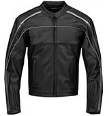 Stilvolle Schwarz und Weiß Motorradrennen Lederjacke