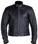 Vollständige schwarz Motorrad Lederjacke