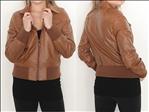 Mode pour dames veste en cuir aniline souple