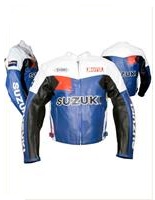 Motul Suzuki veste en cuir de moto