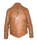 Veste en cuir souple de la mode des hommes